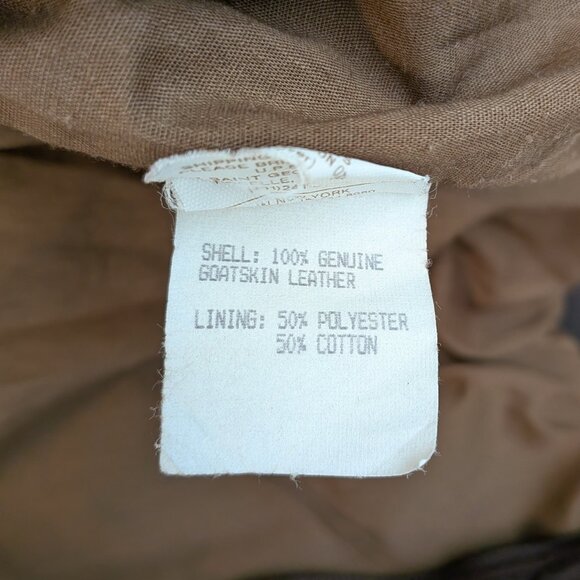 Vintage Cooper A2 Brown US Air Force Flight Bomber - Picture 5 of 5